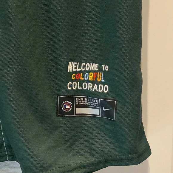 Nike MLB Colorado Rockies City Connect Replica Baseball Jersey 16334 - Picture 5 of 13